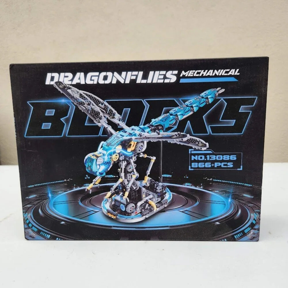 NEW Mechanical Technic Dragonfly Building Block Set LEGO Compatible LED Lights M